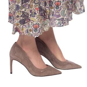 All Saints Zehra Studded Suede Pumps